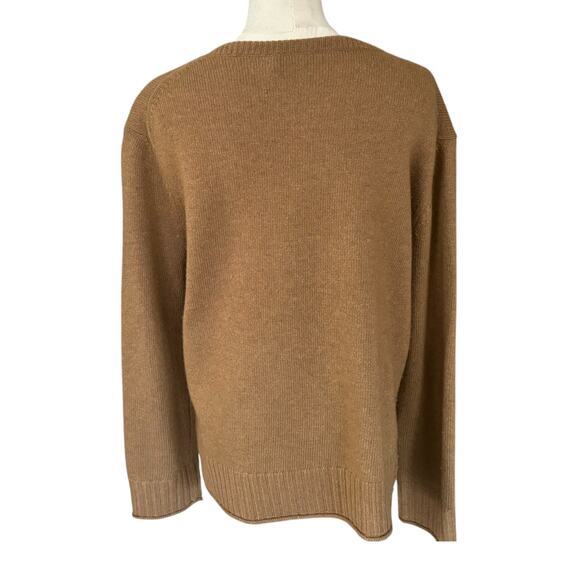Jenni‎ Kayne Everyday Sweater Crewneck Dark Camel Size XS - Picture 6 of 7